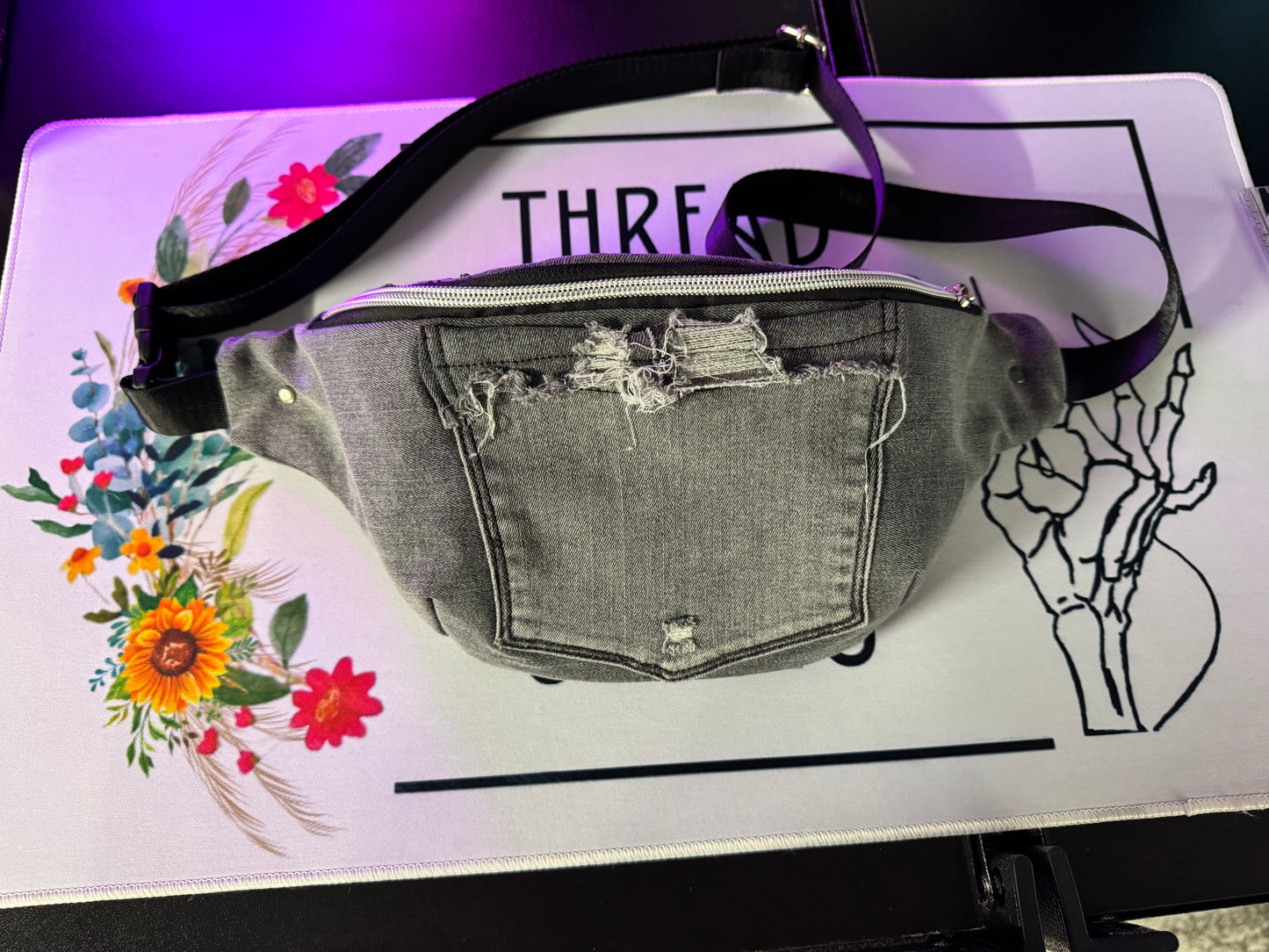 Upcycled Denim Fanny Pack