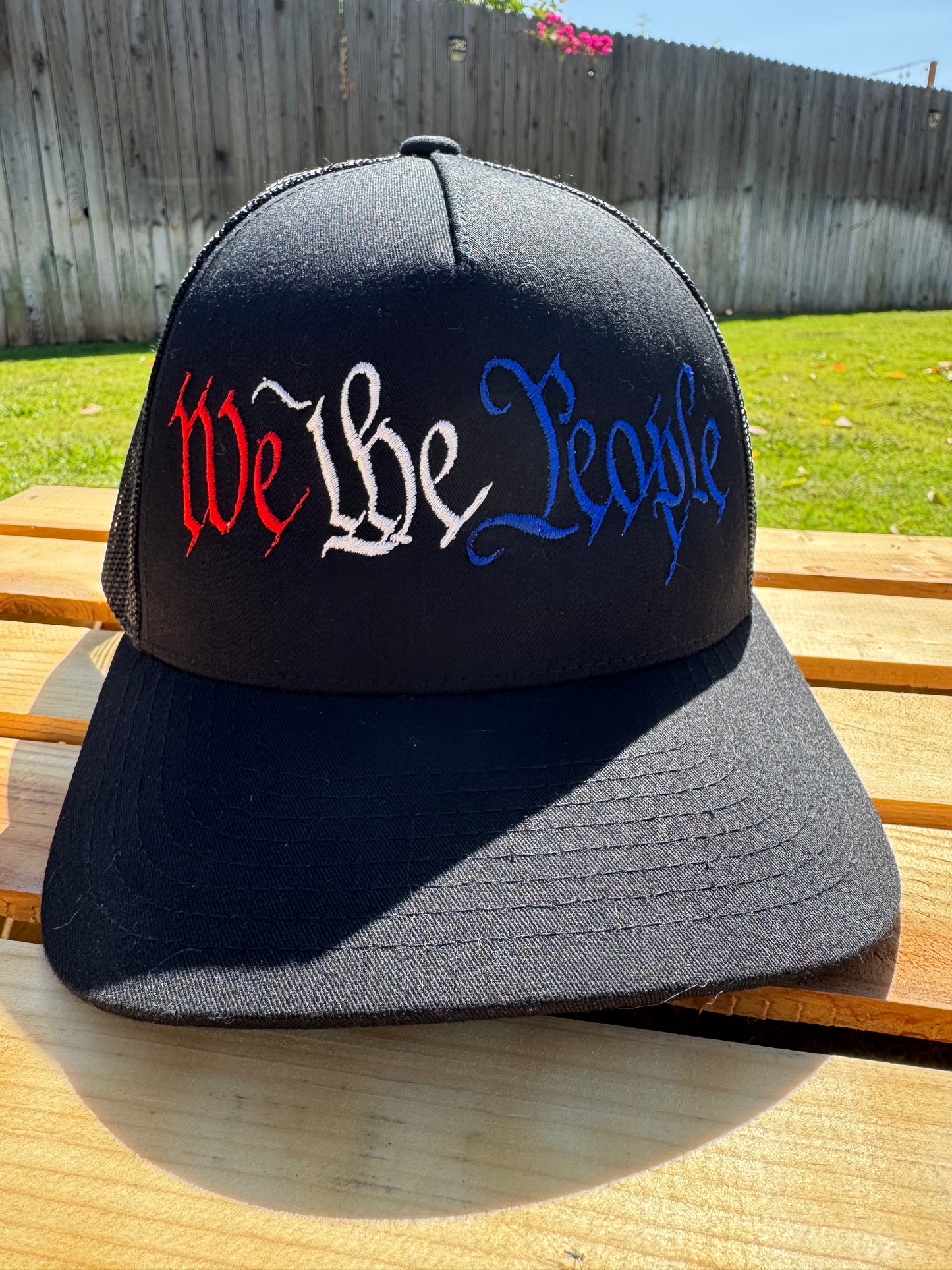 We The People Embroidered Hat (Red White Blue)