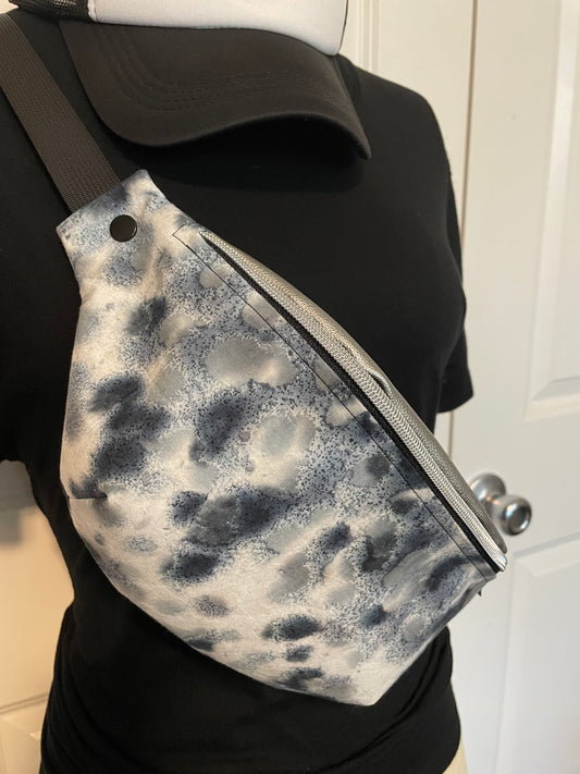 Blue/Grey Fanny Pack Crossbody