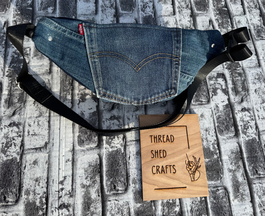 Upcycled Patchwork Denim Fanny Pack