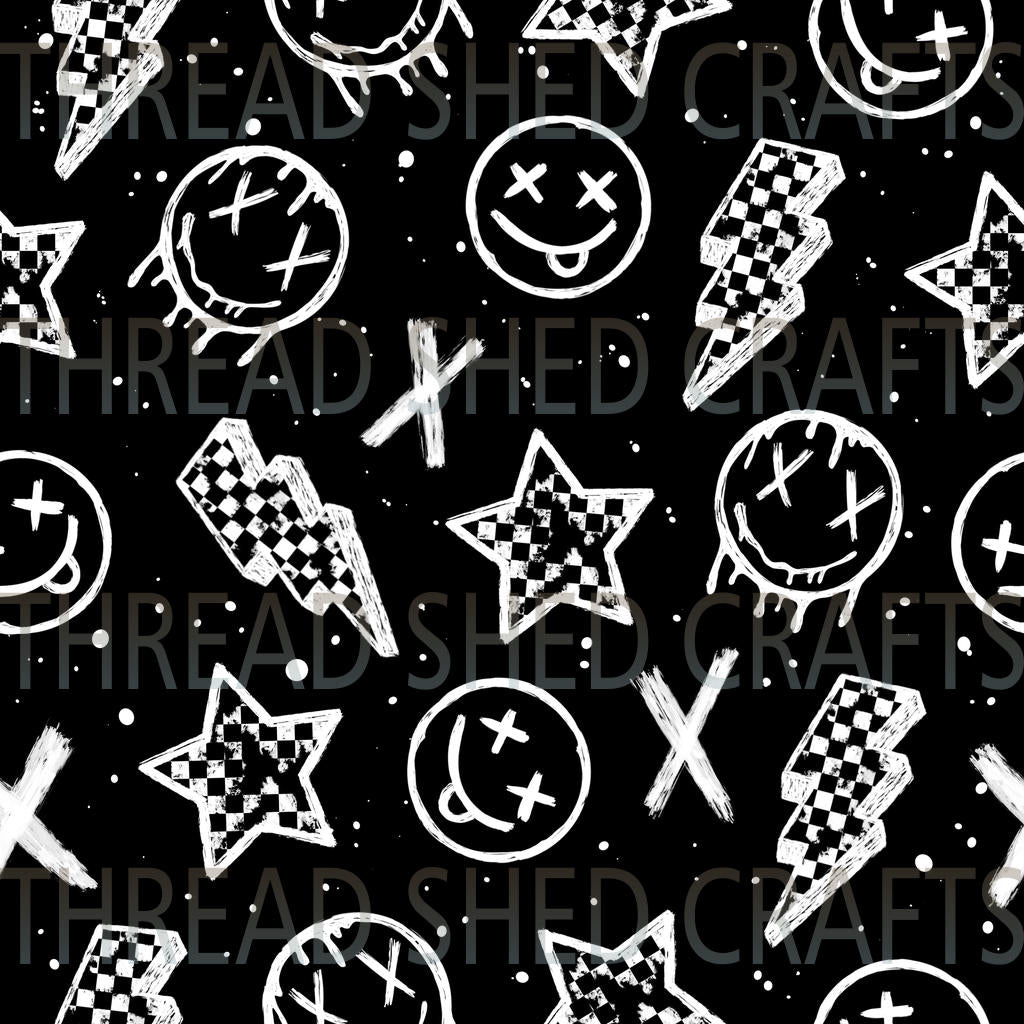 Black & White Checkered 6