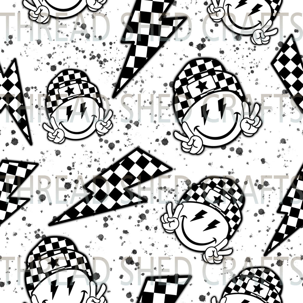 Black & White Checkered 3