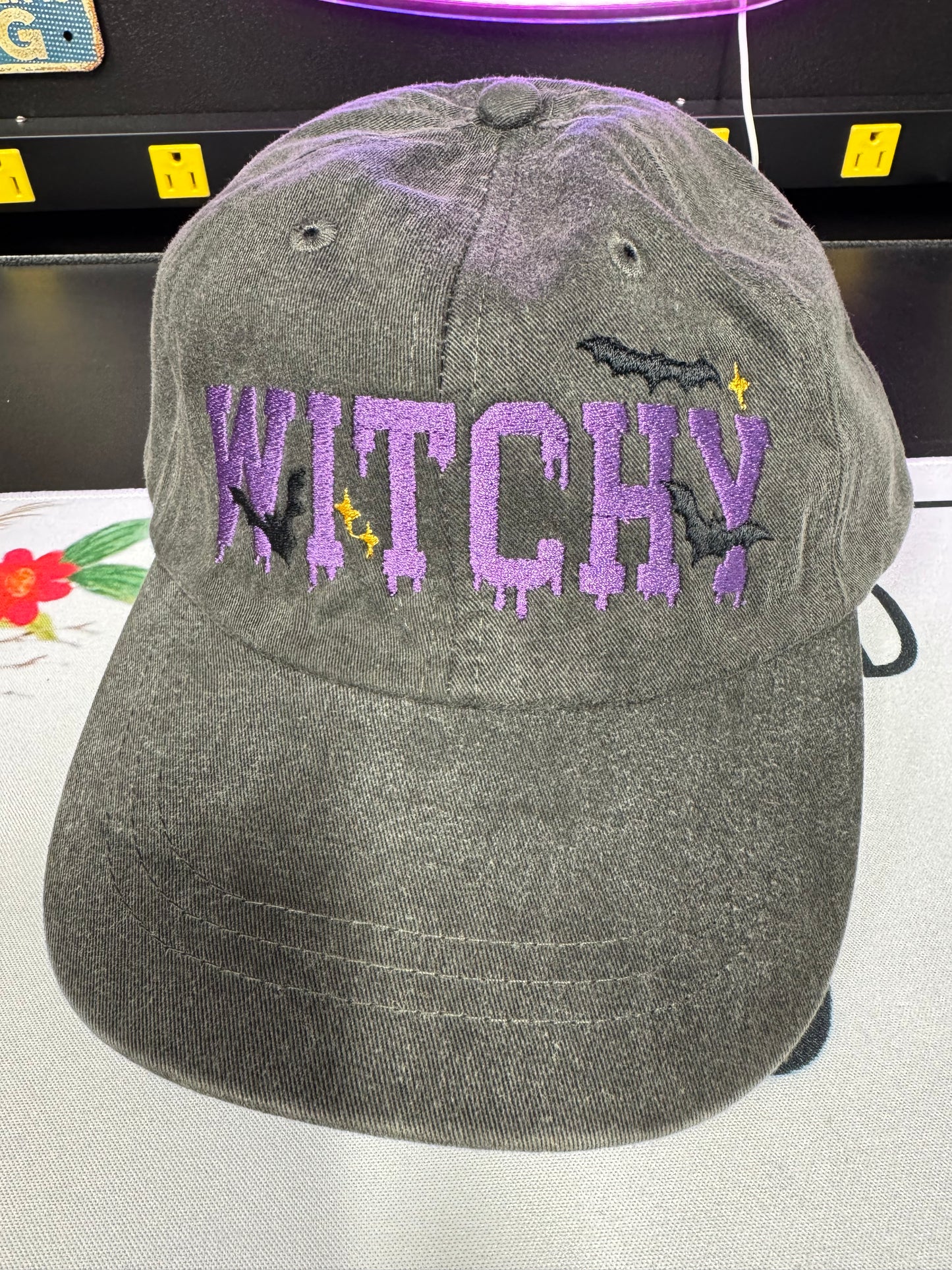 Witchy Embroidered Hat