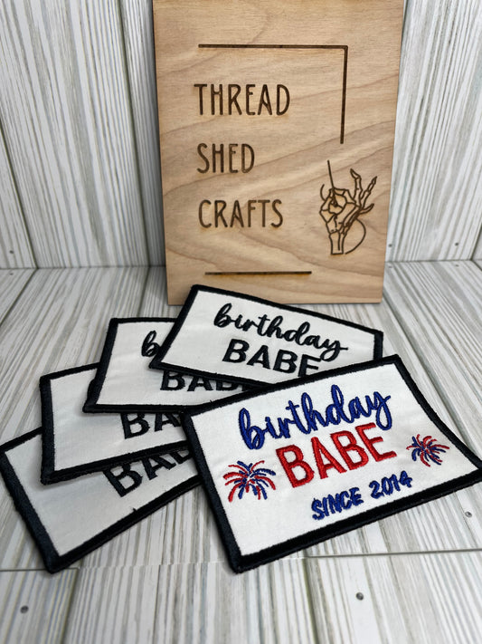 Birthday Babe Patch