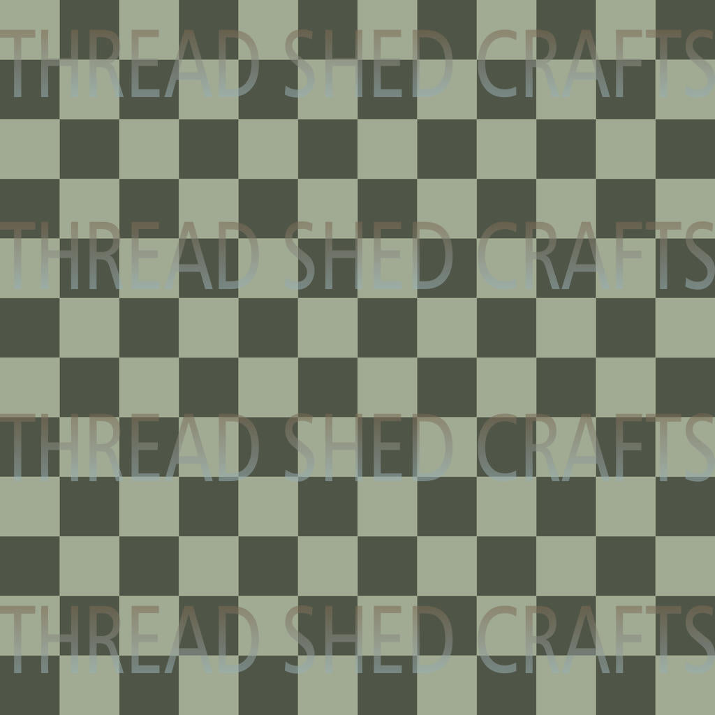 Sage Green Checkered