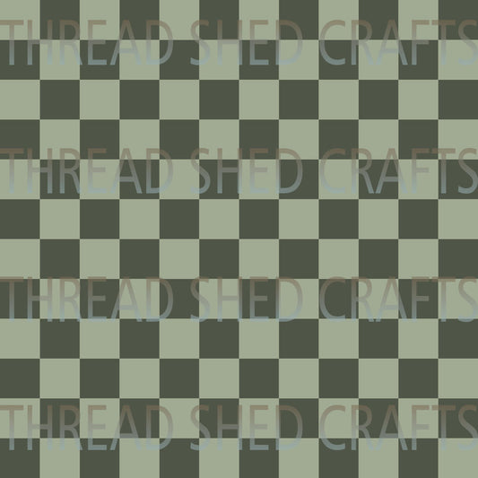 Sage Green Checkered