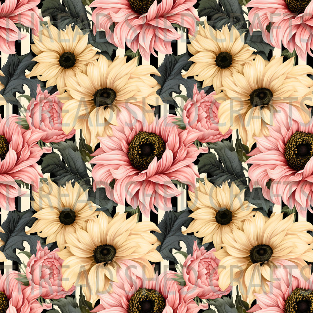 Striped Sunflowers
